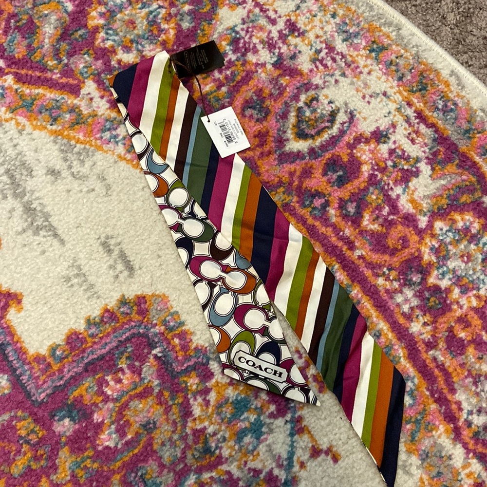 Silk purse scarf from coach